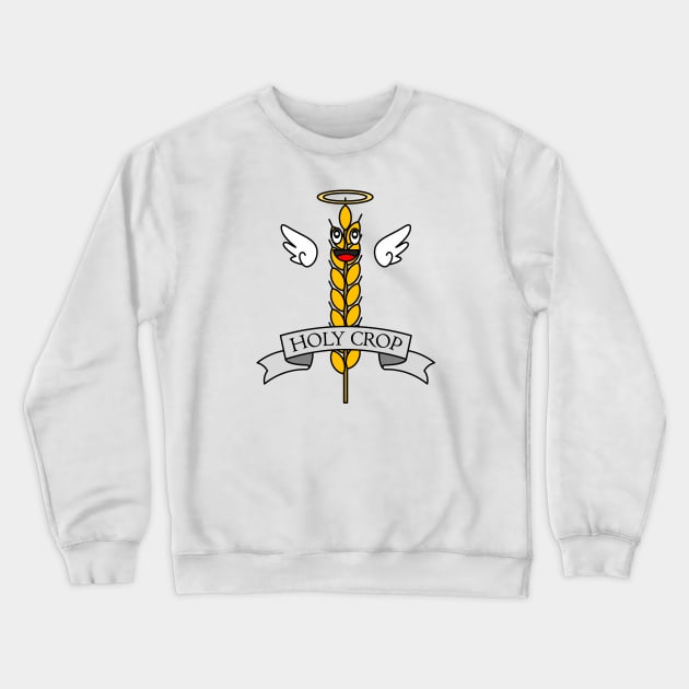 Holy Crop Wheat Crewneck Sweatshirt by inotyler